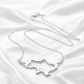 Срібне кольє карта України